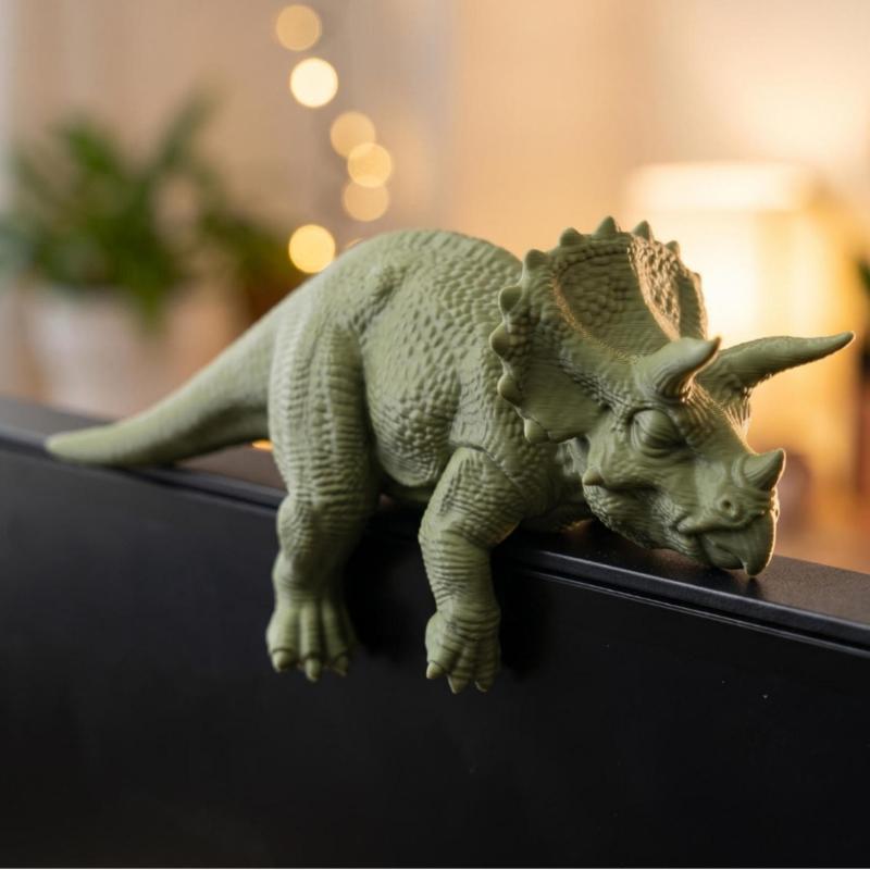 Setup Desk Monitor - Sleeping Tyrannosaurus Rex Monitor Ornament Cute