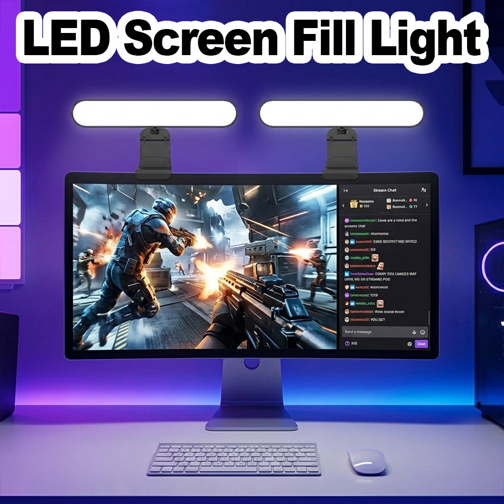 Desk Setup Videos - Touch Dimmable LED Screen Lamp Laptop