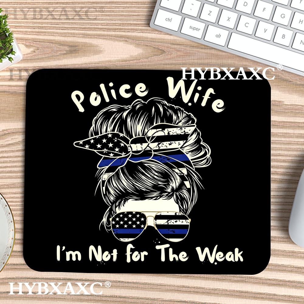 Work Desk Home Setup - HYBXAXC Police Wife Mouse Pad Thin