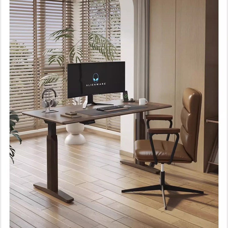 Desk Setup Oak - Electric Adjustable Desk Table Breakfast Bed
