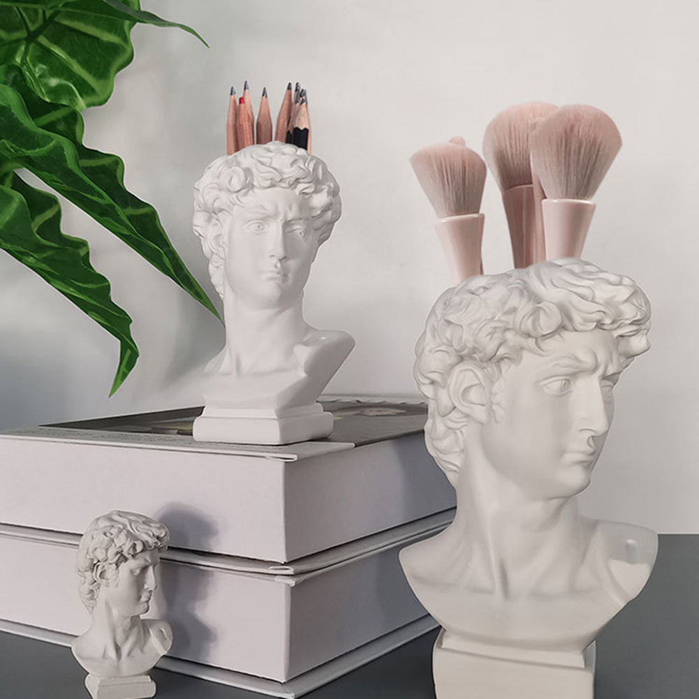 Desk Setup Plant - Creative Pen Holder Art Flower Pot