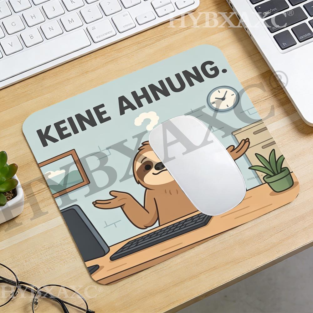 Work Desk Home Setup - HYBXAXC Funny Sloth Keine Ahnung Office