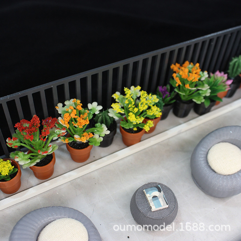 Desk Setup Plant - Mini Simulated Plants Cactus Succulent Flower