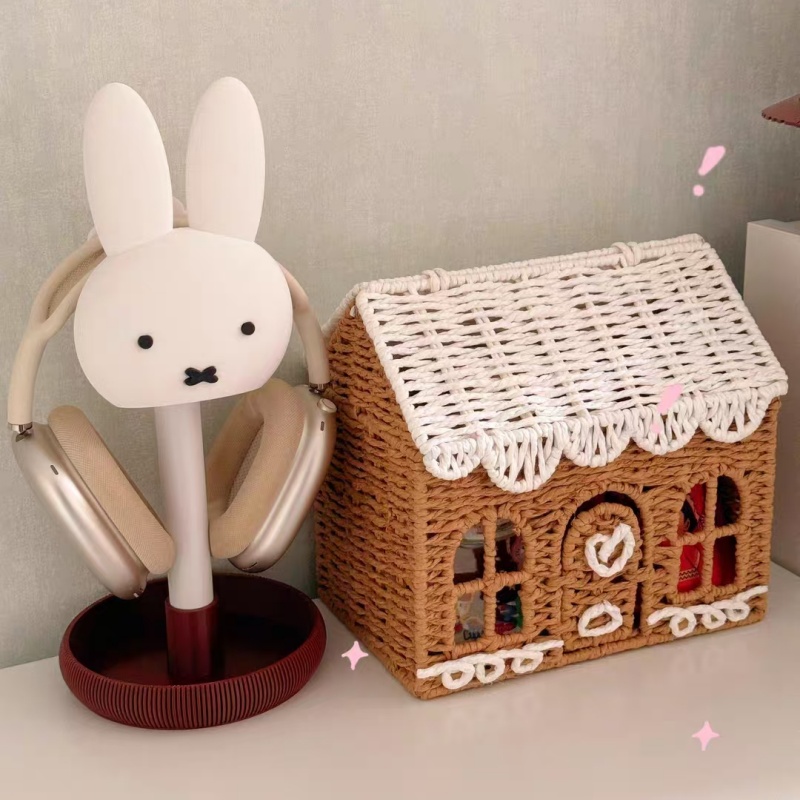 Desk Setup Headphones - Anime Miffy Gaming Headset Stand Over-Ear
