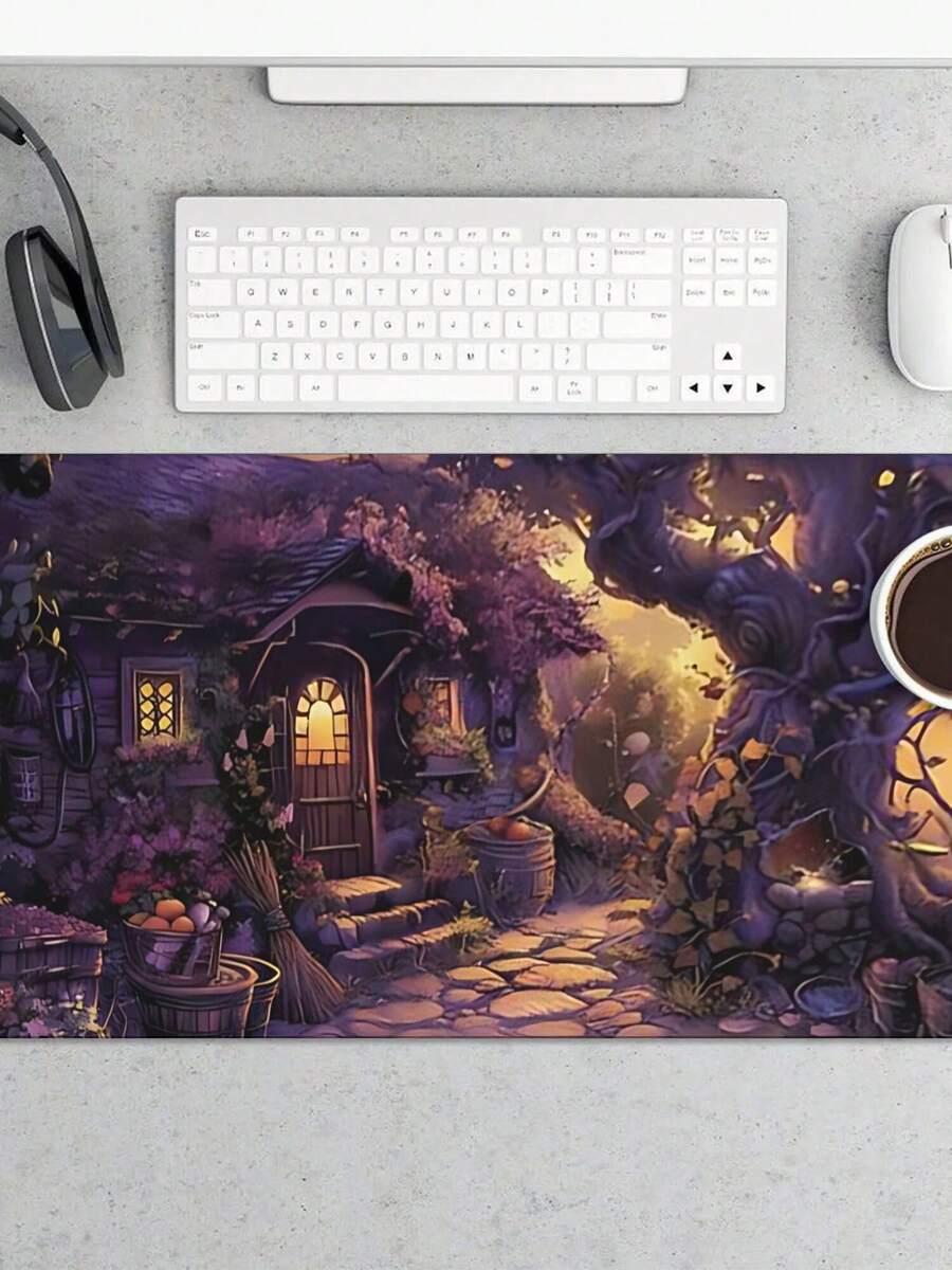 Work Desk Home Setup - Large Gaming Mouse Pad With Fantasy
