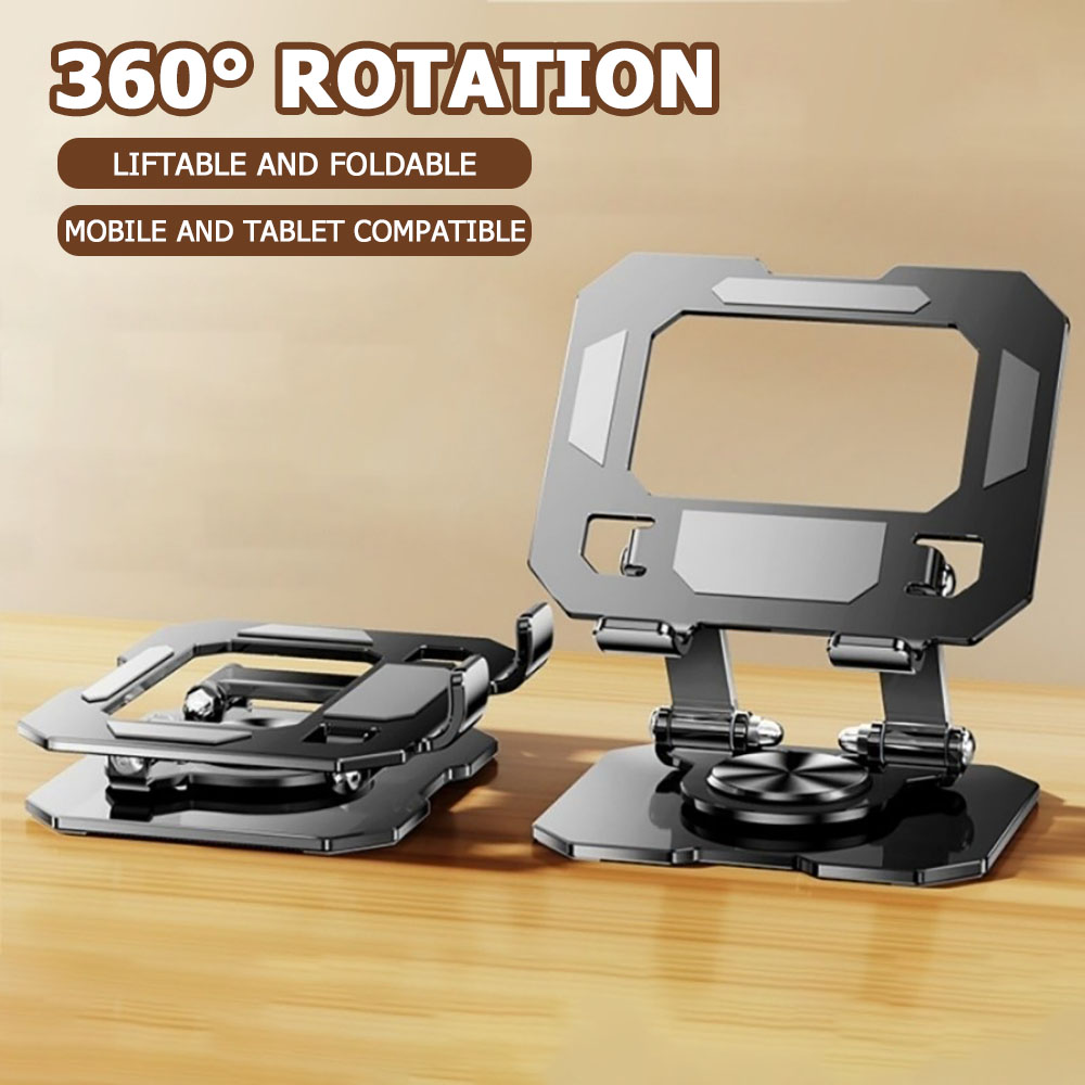 Gaming Setup Desk - 360 Rotating Tablet Phone Stand Adjustable