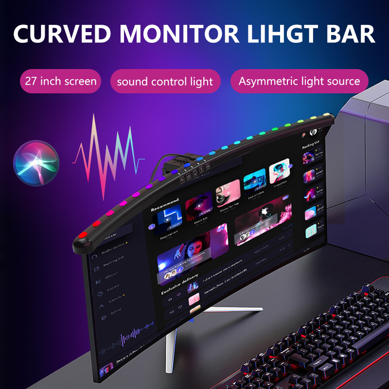 RGB Light Bar Monitor Smart Wi - Setup Desk Monitor 评论和价格