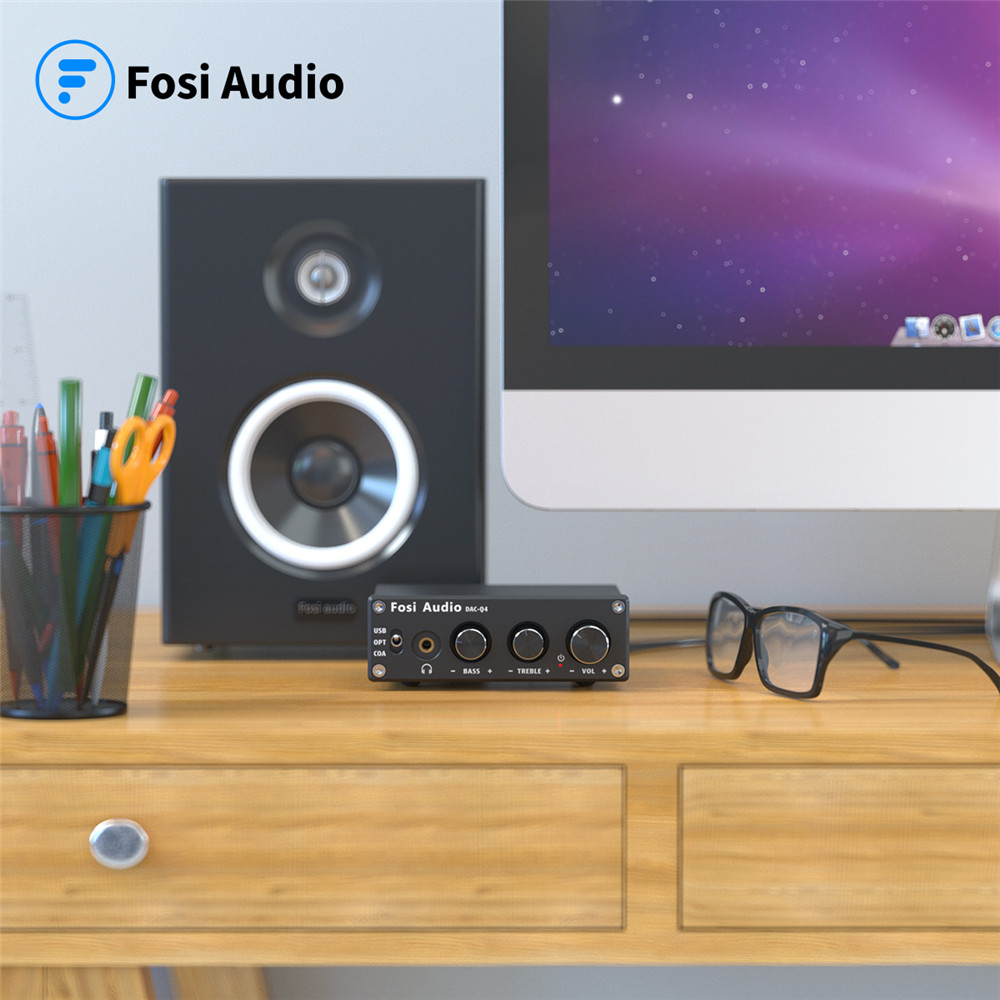 Fosi Audio Q4 Mini Stereo USB  - Desk Setup Speakers 评论和价格