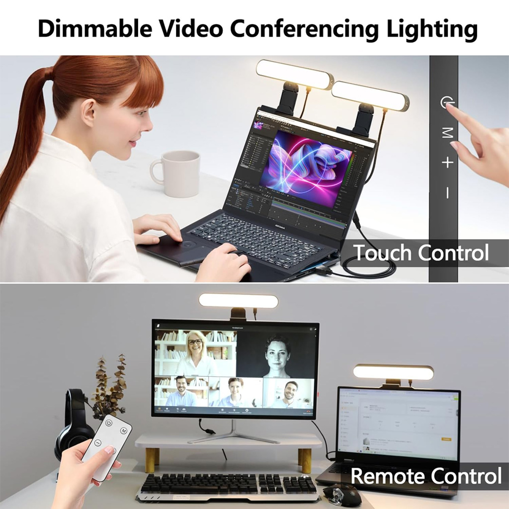 Touch Dimmable LED Screen Lamp - Desk Setup Videos 评论和价格