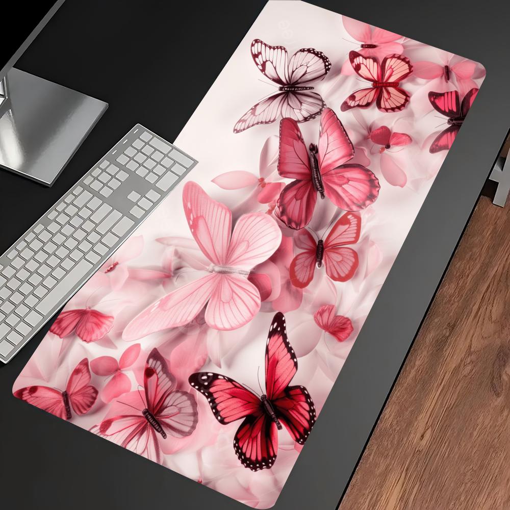 Watercolor Pink Butterfly Larg - Desk Setup Gaming Pc 评论和价格