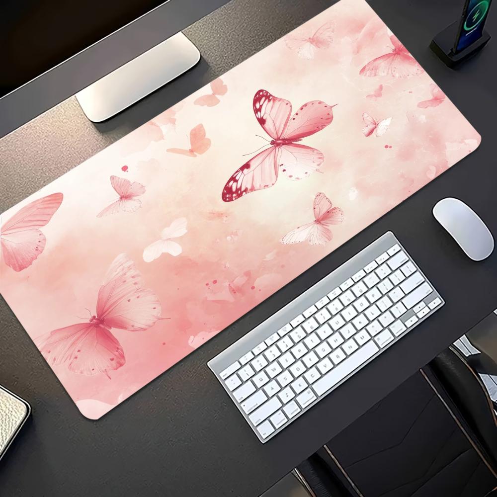 Watercolor Pink Butterfly Larg - Desk Setup Gaming Pc 评论和价格