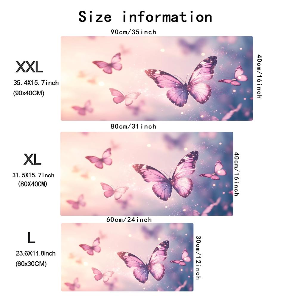 Watercolor Pink Butterfly Larg - Desk Setup Gaming Pc 评论和价格