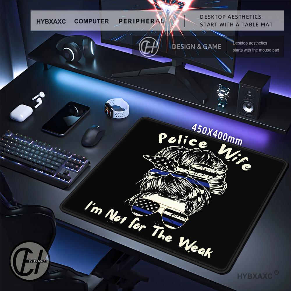HYBXAXC Police Wife Mouse Pad  - Work Desk Home Setup 评论和价格