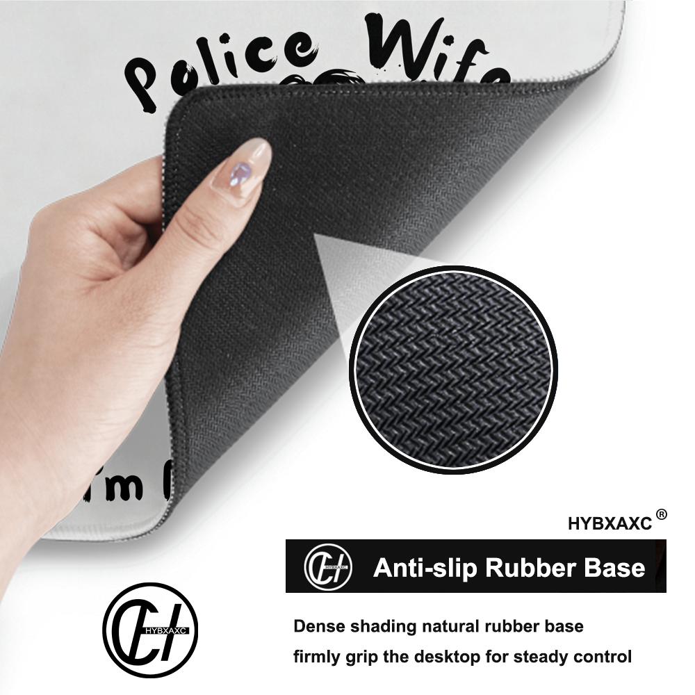 HYBXAXC Police Wife Mouse Pad  - Work Desk Home Setup 评论和价格