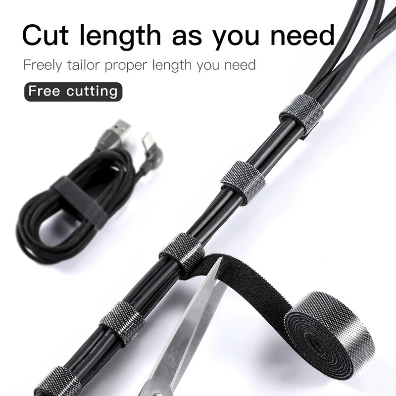1/2/3pcs Reusable 5M Cable Org - Cable Velcro Strap 评论和价格