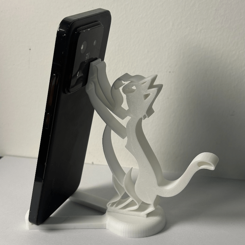 Abstract Hollow Line Cat Phone - Desk Setup Stand 评论和价格