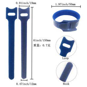 10Pcs Cord Ties Self-adhesive  - Cable Velcro Strap 评论和价格