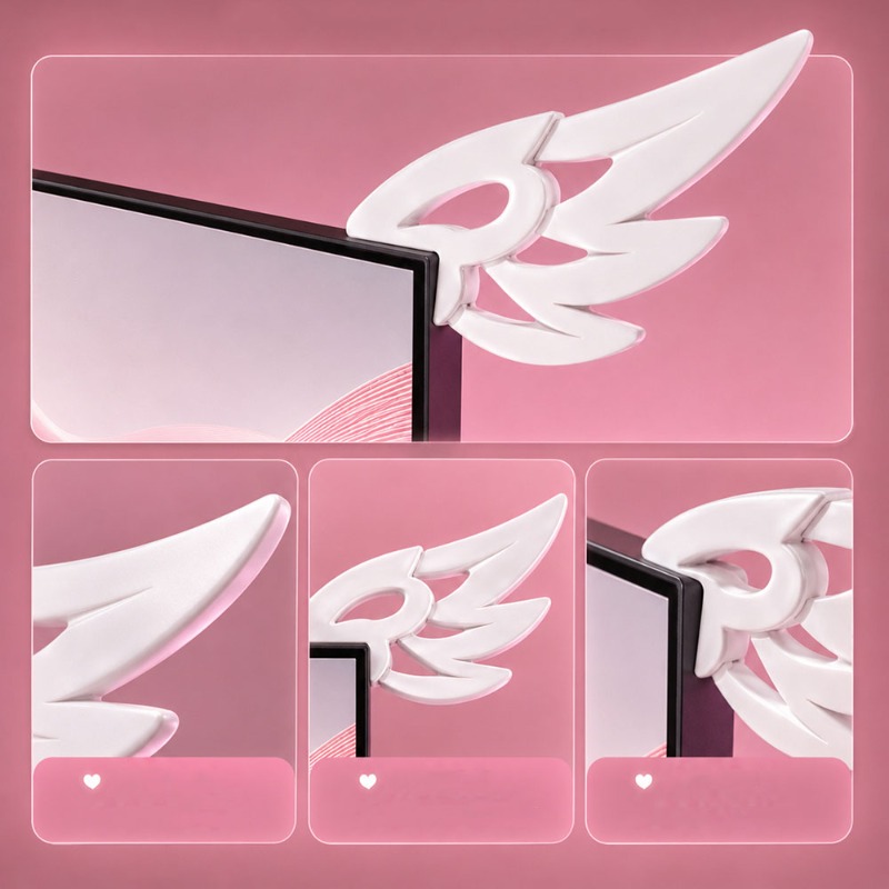Kawaii 3D Wing Decor for Compu - Setup Desk Monitor 评论和价格