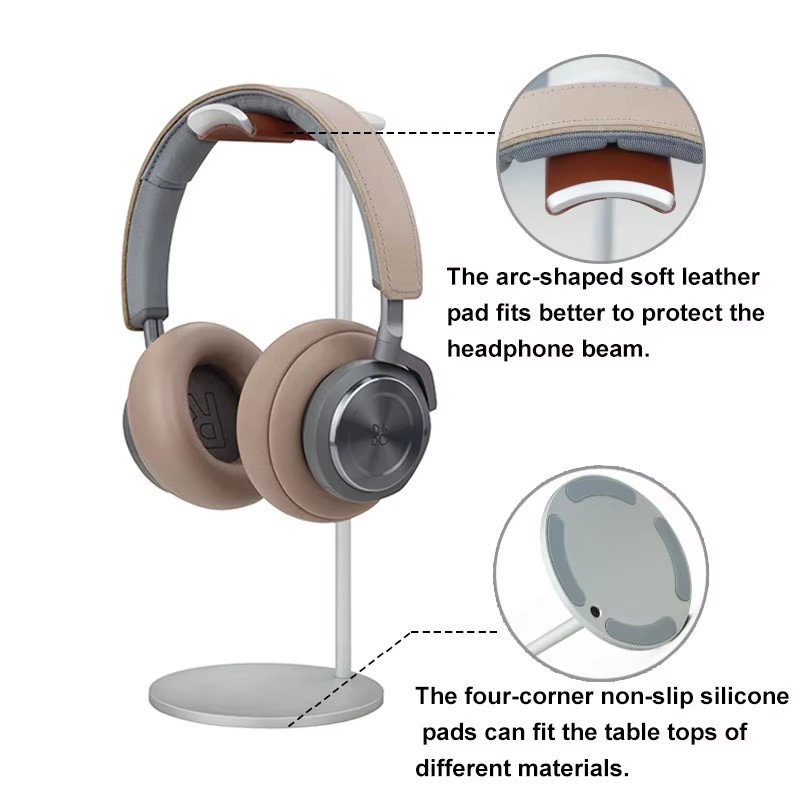 Curved Aluminum Headphone Stan - Gaming Setup Desk 评论和价格