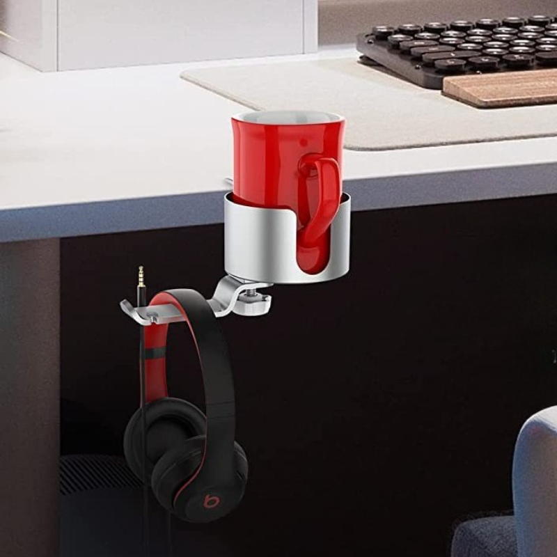 360° Rotating Cup Holder Alumi - Desk Setup Headphones 评论和价格