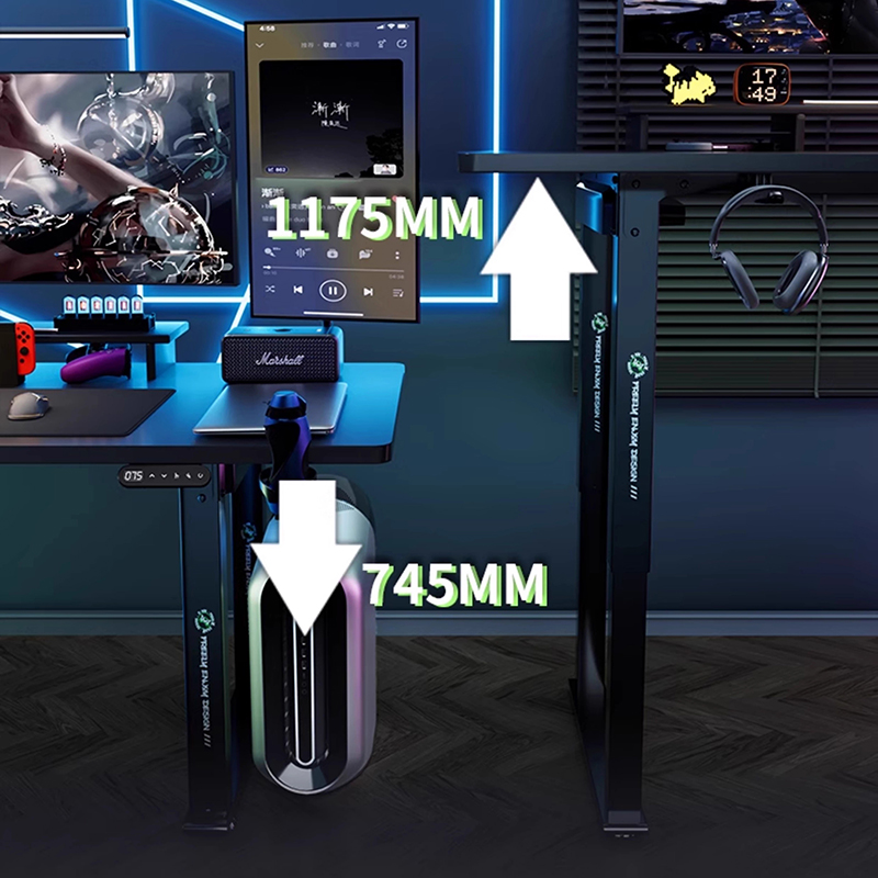 Folding Tables Gamer Computer  - Desk Setup Oak 评论和价格
