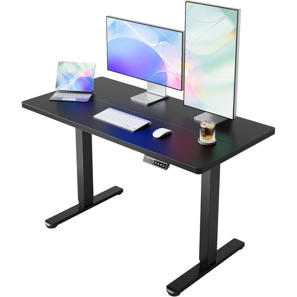 55 x 28 inch Electric Standing - Work Desk Home Setup 评论和价格