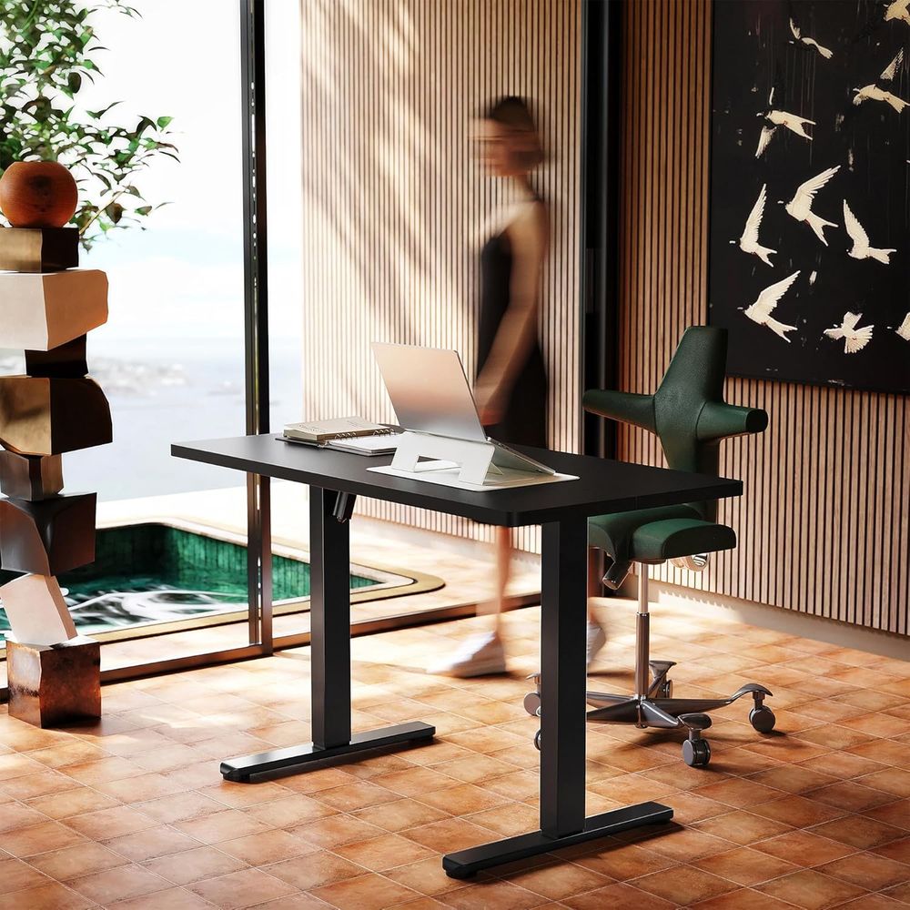 55 x 28 inch Electric Standing - Work Desk Home Setup 评论和价格