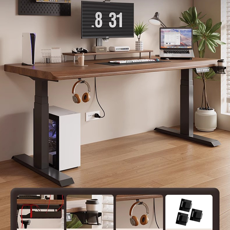 Adjustable Height Desk Office  - Desk Setup Oak 评论和价格