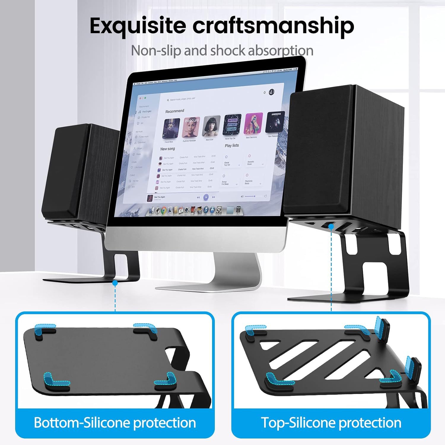 2pcs lot Desktop Speaker Stand - Desk Setup Speakers 评论和价格