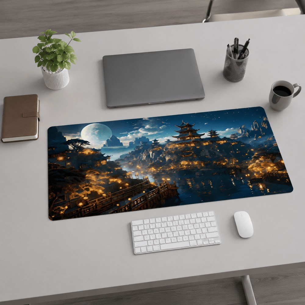 Original fantasy night city mo - Work Desk Home Setup 评论和价格
