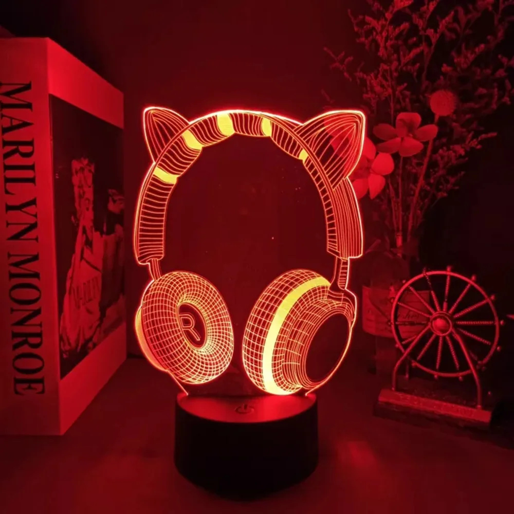 New Headphones 3D Illusion Nig - Desk Setup Headphones 评论和价格