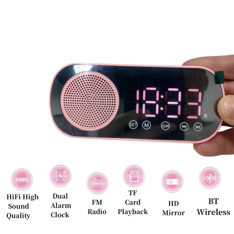 USB Plug-in Mirror Digital Ala - Desk Setup Speakers 评论和价格
