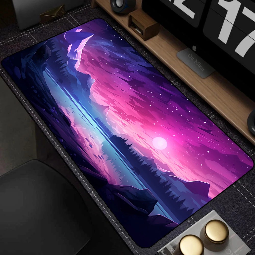 Galaxy Space Gaming Mouse Pad  - Gaming Setup Desk 评论和价格