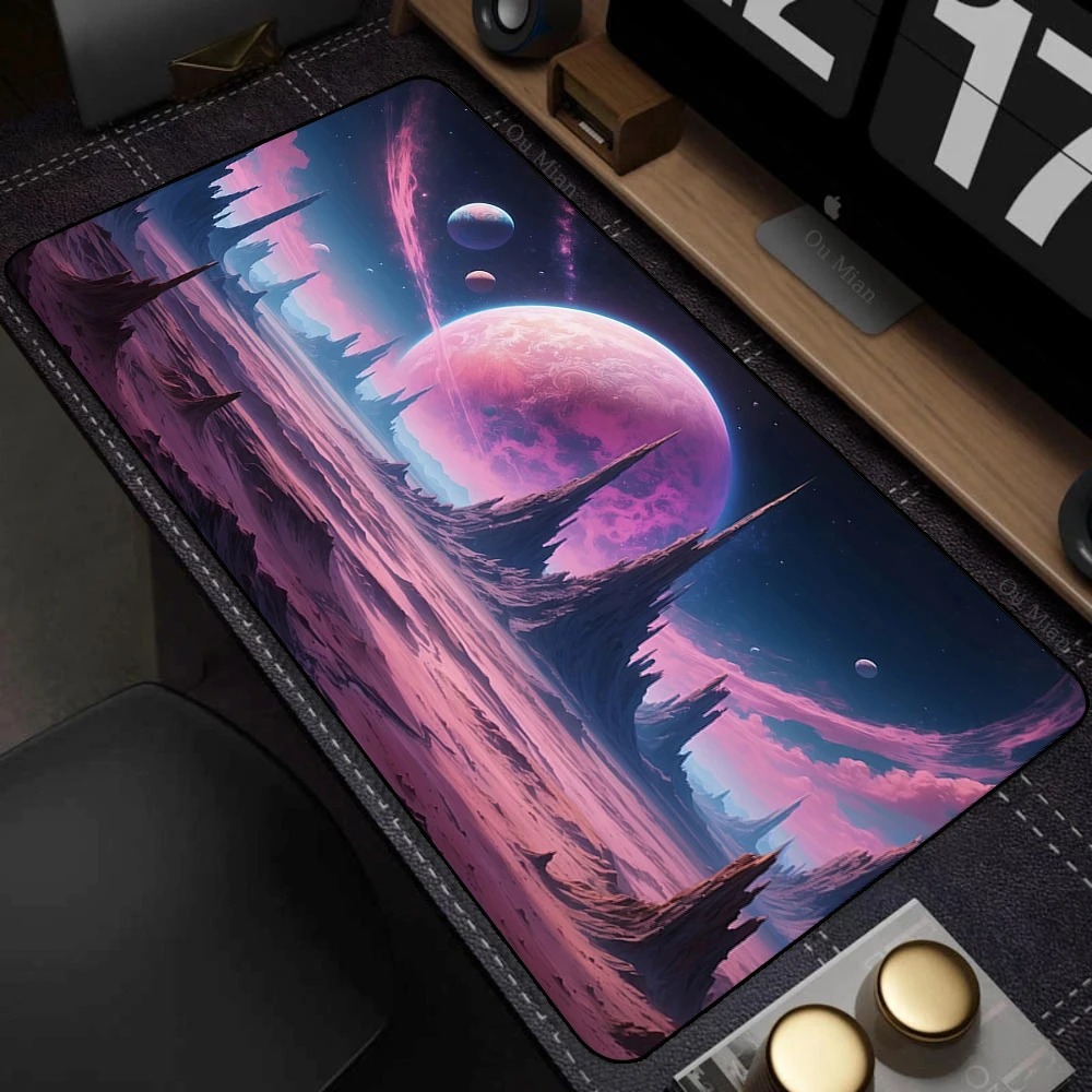 Galaxy Space Gaming Mouse Pad  - Gaming Setup Desk 评论和价格