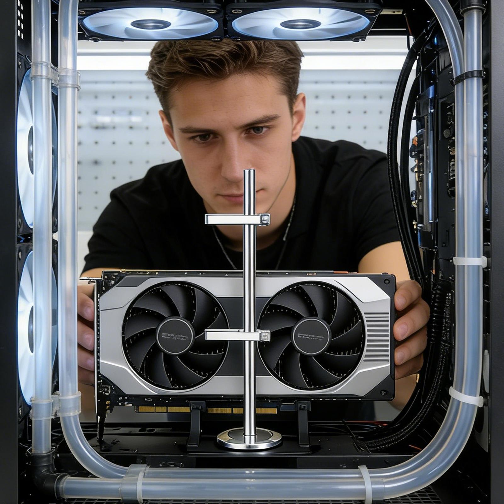 GPU Support Bracket With Jack  - Desk Setup Videos 评论和价格