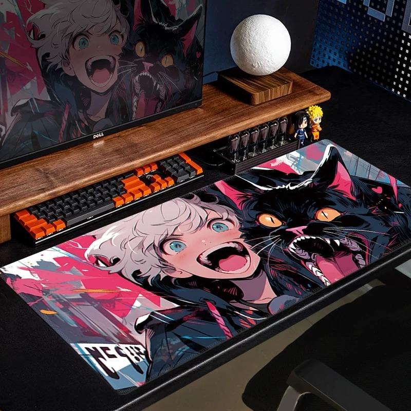 Anime Black Cat Gaming Mouse P - Desk Setup Gaming Pc 评论和价格