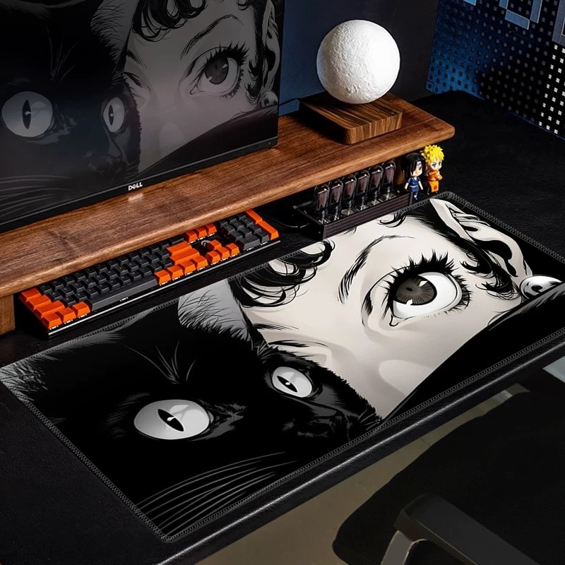 Anime Black Cat Gaming Mouse P - Desk Setup Gaming Pc 评论和价格