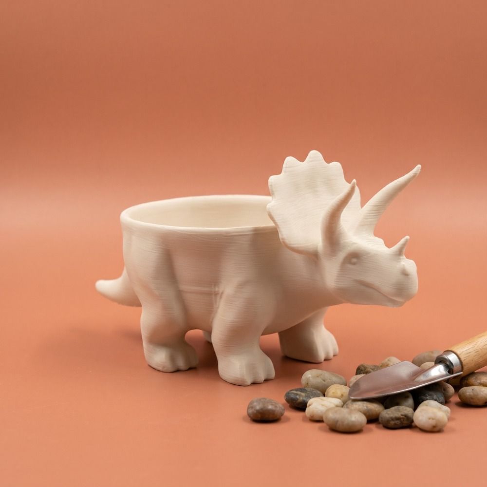 Container 3D Printed Dinosaur  - Desk Setup Plant 评论和价格