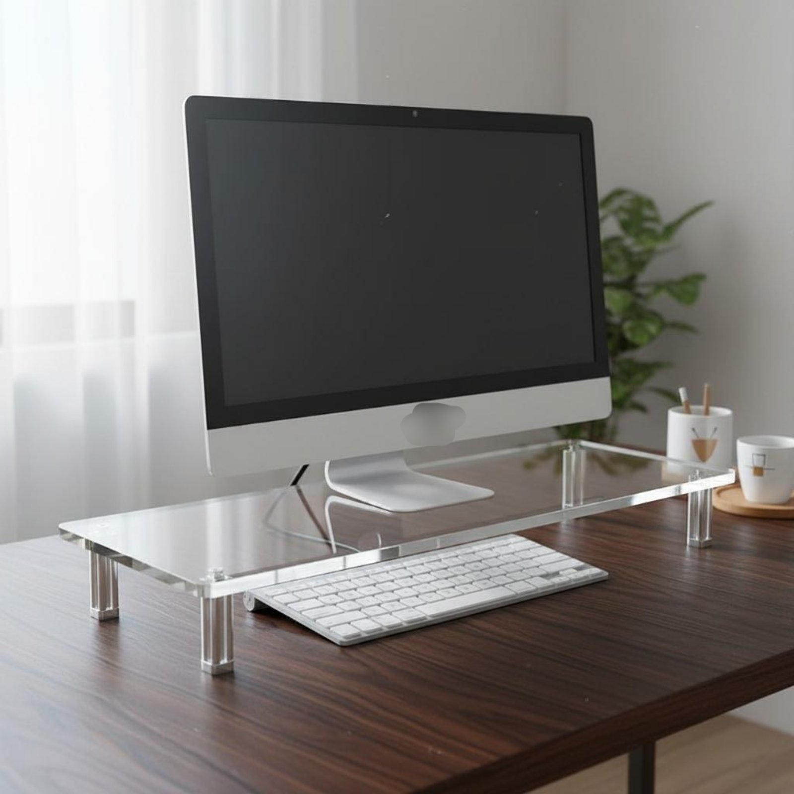 Acrylic Monitor Stand Easy to  - Setup Desk Monitor 评论和价格