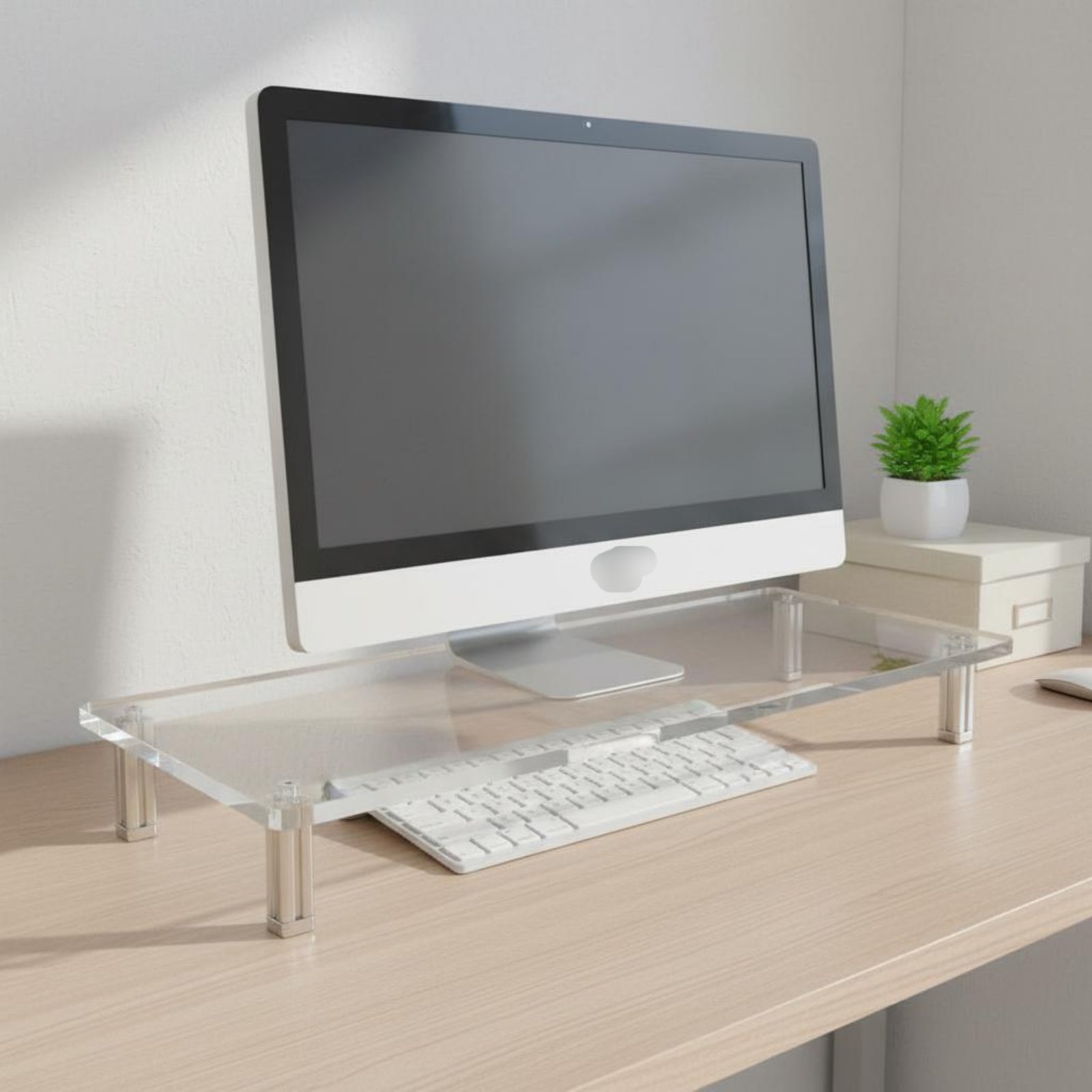 Acrylic Monitor Stand Easy to  - Setup Desk Monitor 评论和价格
