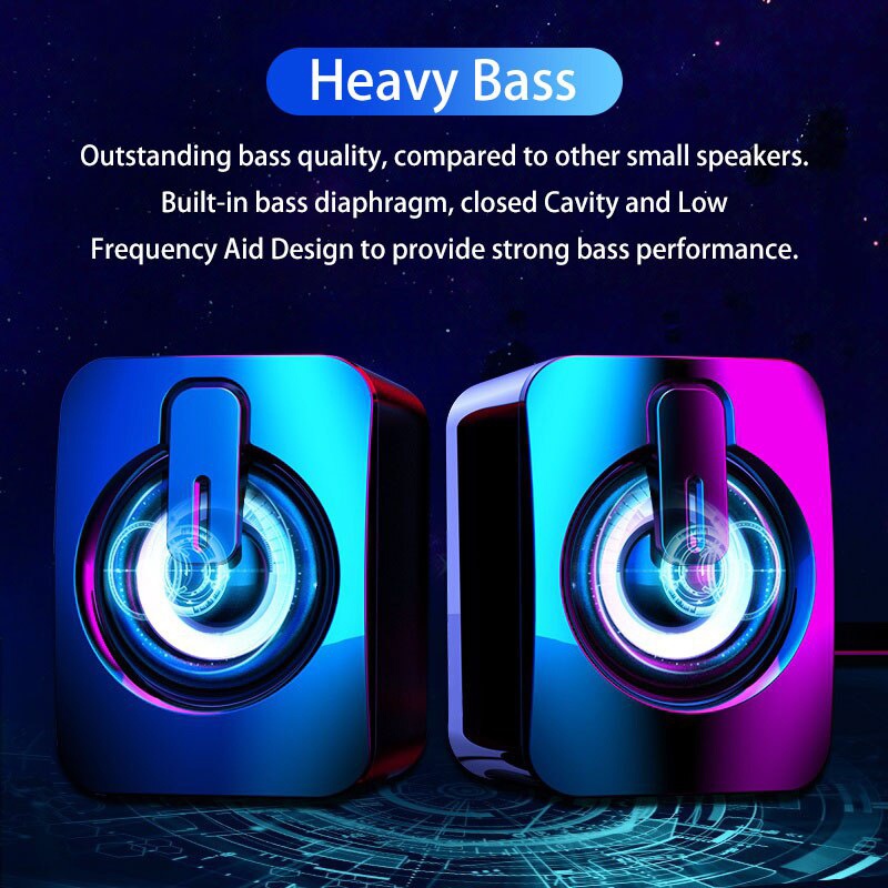 Computer Speakers HiFi Stereo  - Desk Setup Speakers 评论和价格