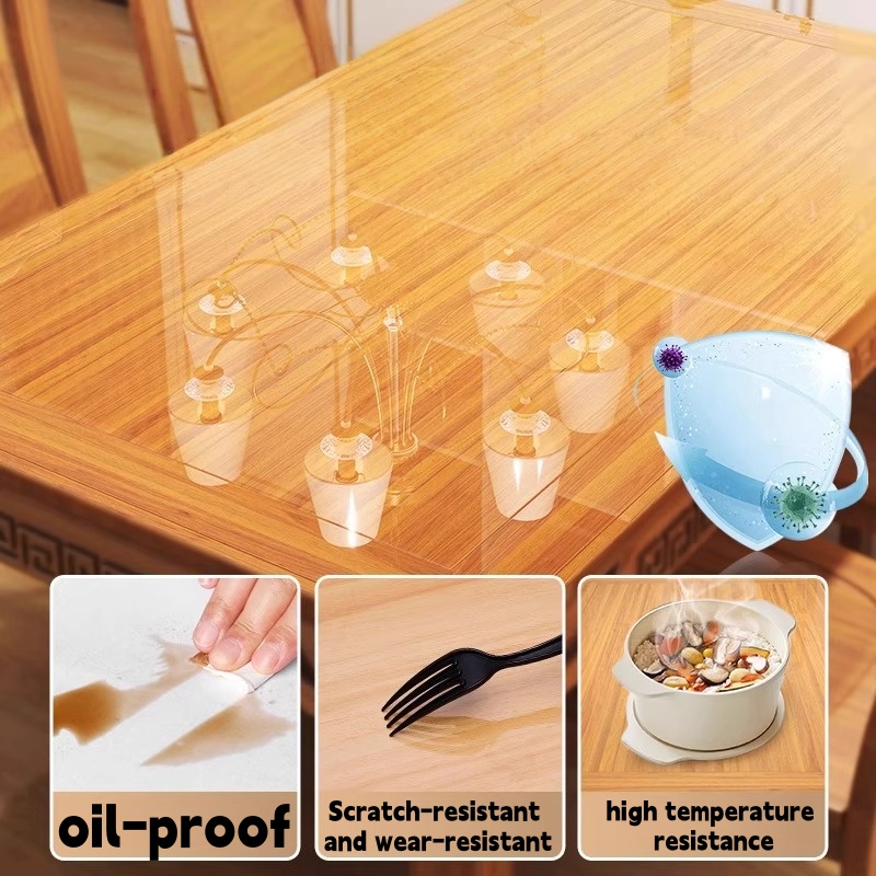 Transparent PVC Desktop Protec - Desk Setup Desk 评论和价格