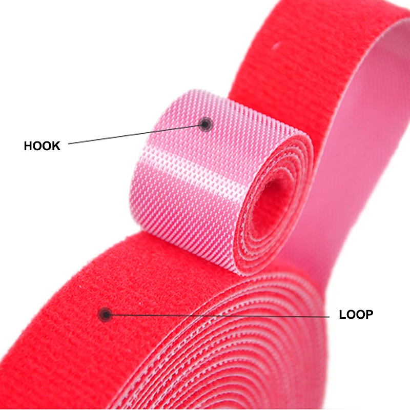 5M DIY Reusable Nylon Cable Ti - Cable Velcro Strap 评论和价格