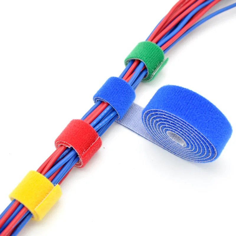 5M DIY Reusable Nylon Cable Ti - Cable Velcro Strap 评论和价格