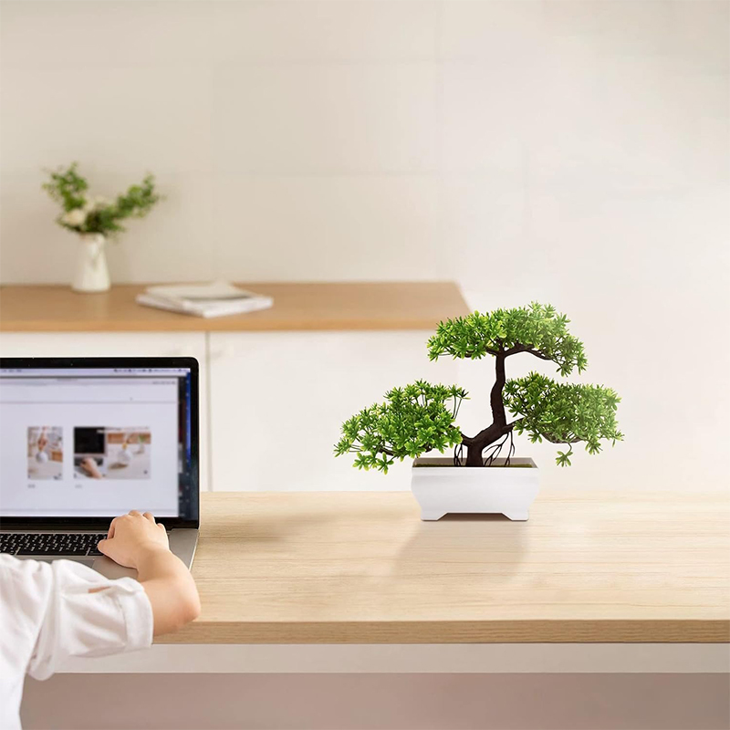 Artificial Bonsai Plastic Bion - Desk Setup Plant 评论和价格