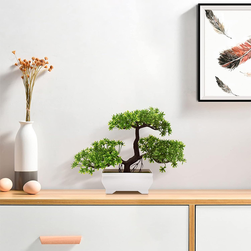 Artificial Bonsai Plastic Bion - Desk Setup Plant 评论和价格
