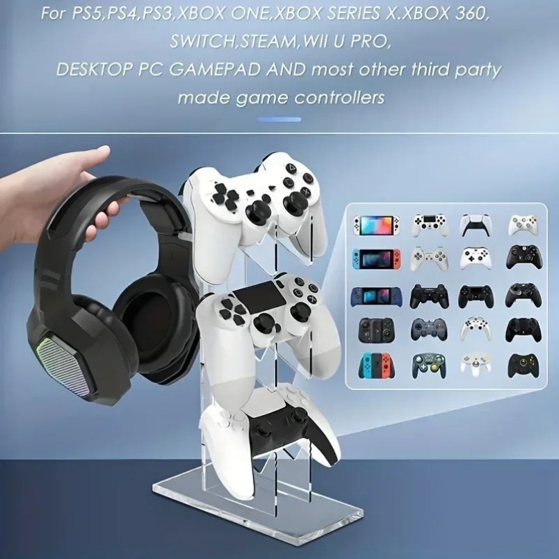 Game Storage Rack 3 Tier Contr - Desk Setup Headphones 评论和价格