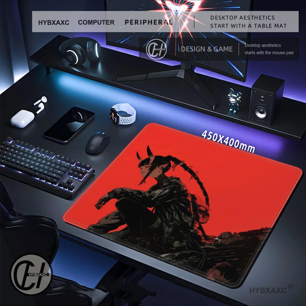 HYBXAXC Red Background Oni Gir - Work Desk Home Setup 评论和价格