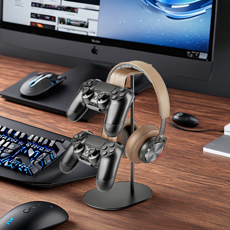 Wooden Controller & Headset Ho - Gaming Setup Desk 评论和价格