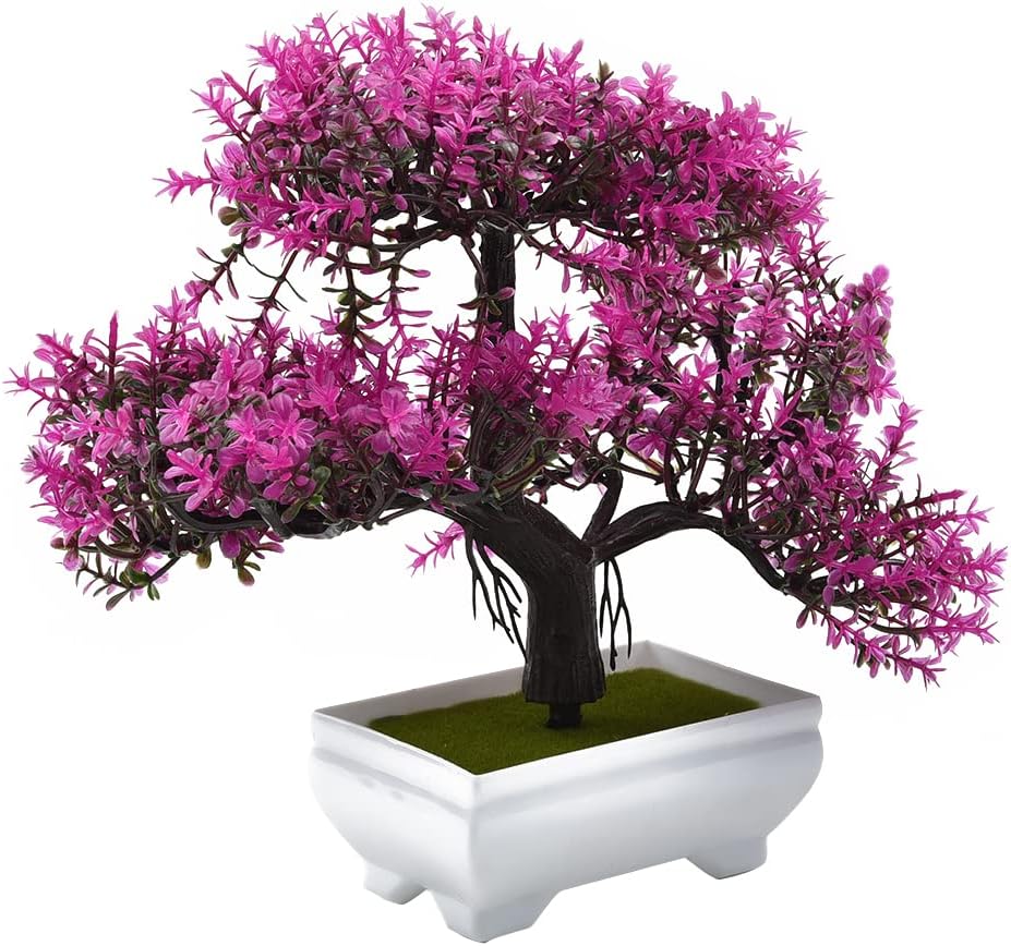 Artificial Plants Bonsai Fake  - Desk Setup Plant 评论和价格